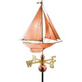 Good Directions Good Directions Racing Sloop Weathervane, Polished Copper 909P
